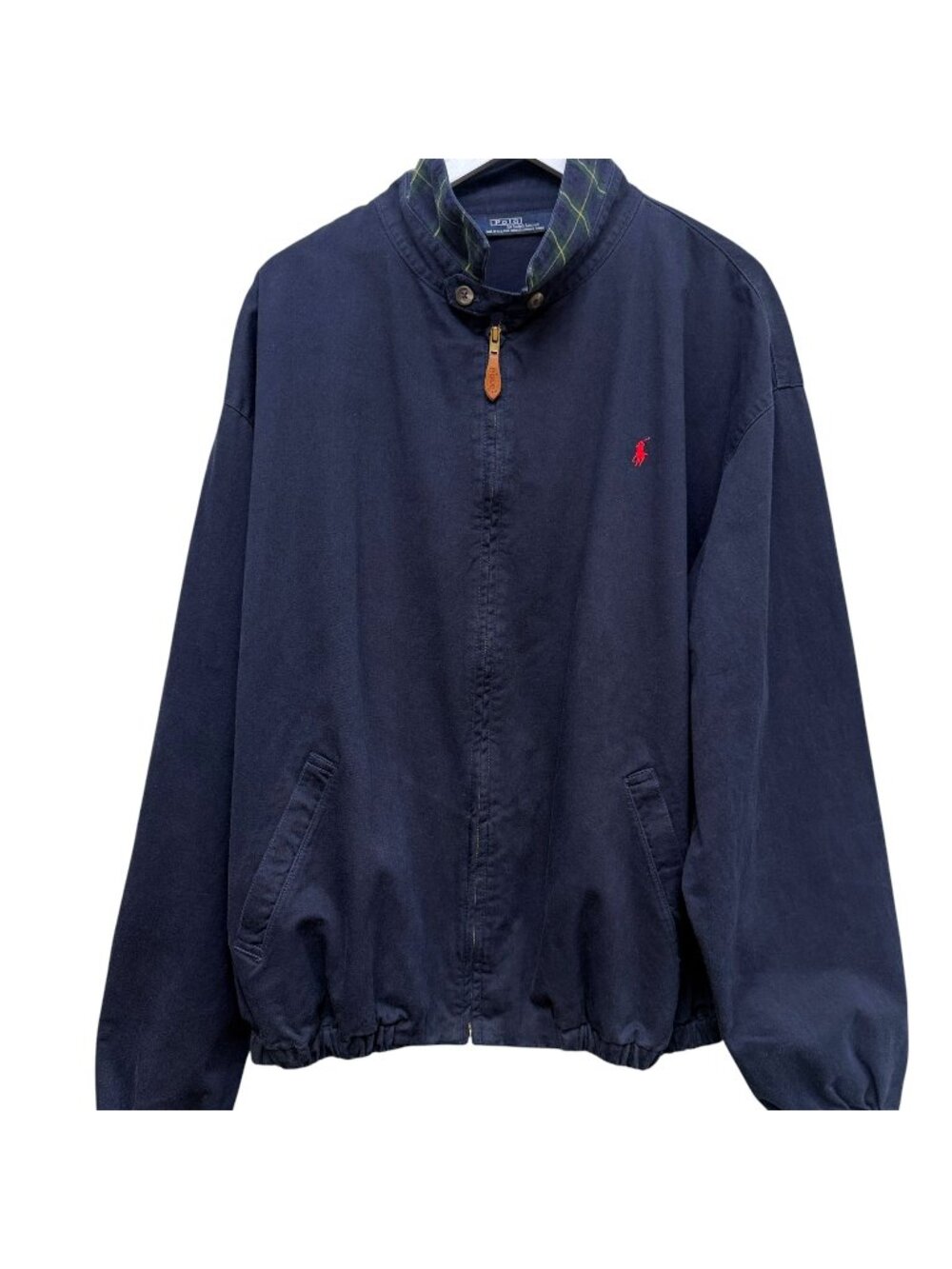 POLO Ralph Lauren Men's Casual Jacket XXL Navy Zip Front Cotton Twill Preppy
